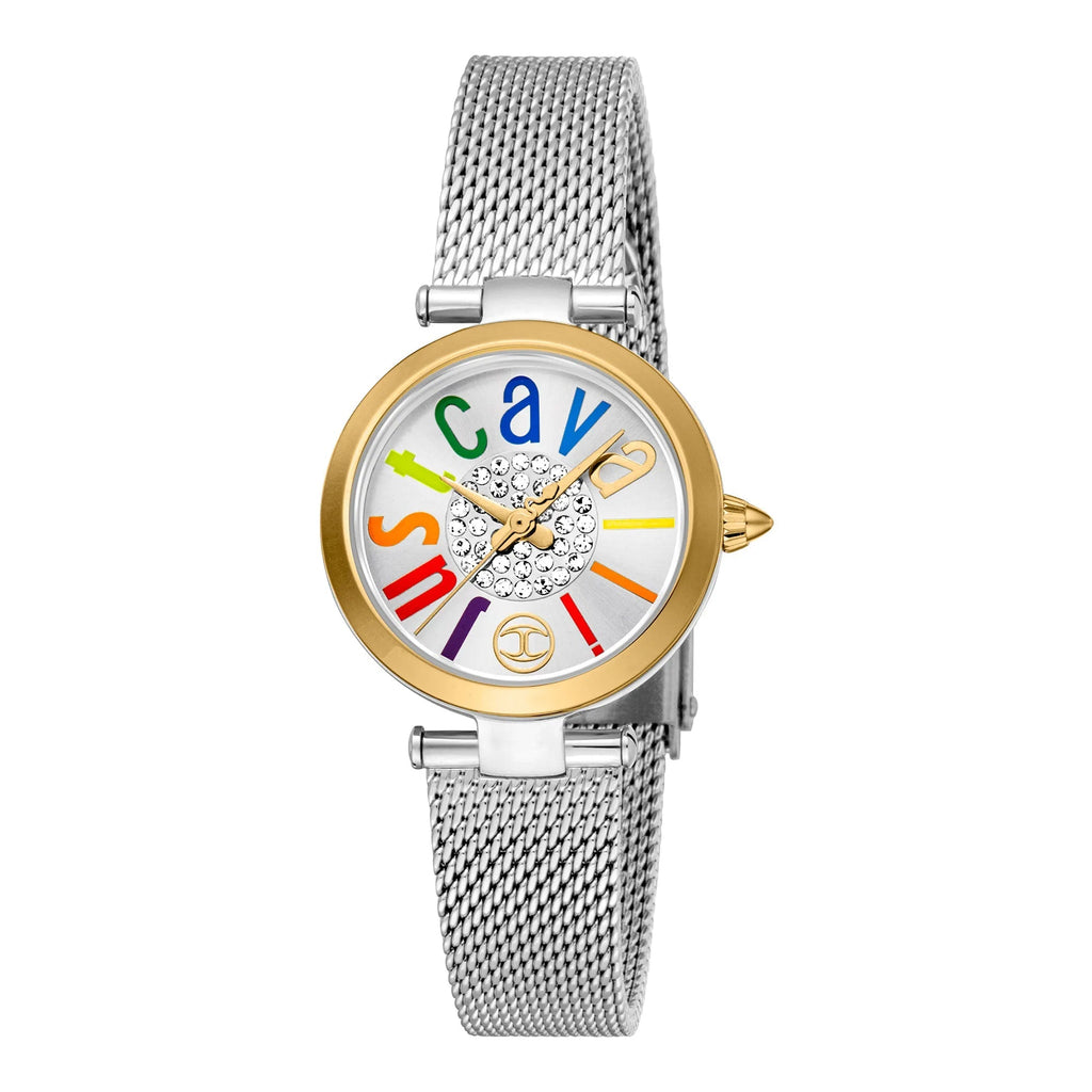 Just Cavalli Modena Mesh Silver YG Multicolor -korean beauty