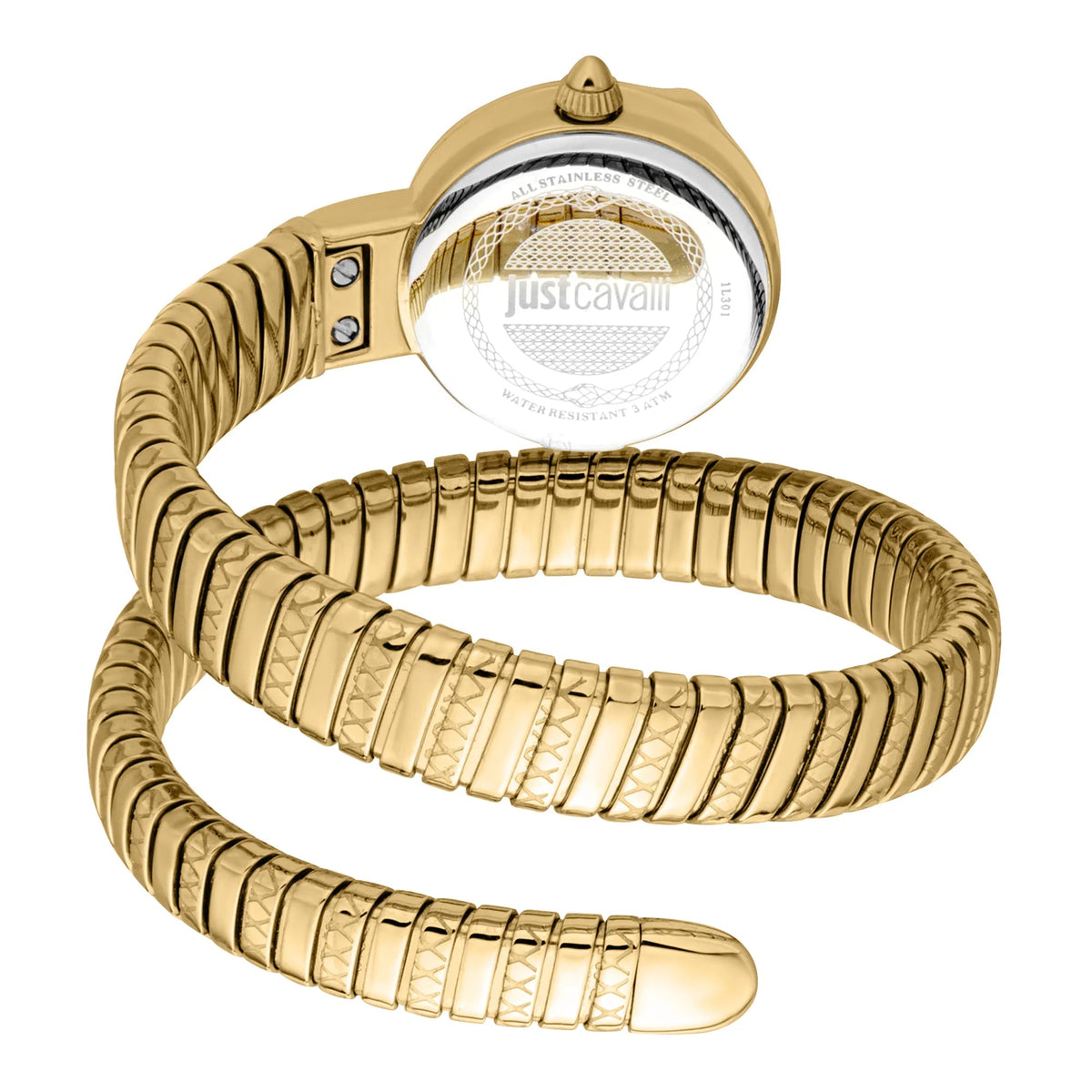 Just Cavalli Cerchio Snake Yellow Gold Silver Grey -korean beauty