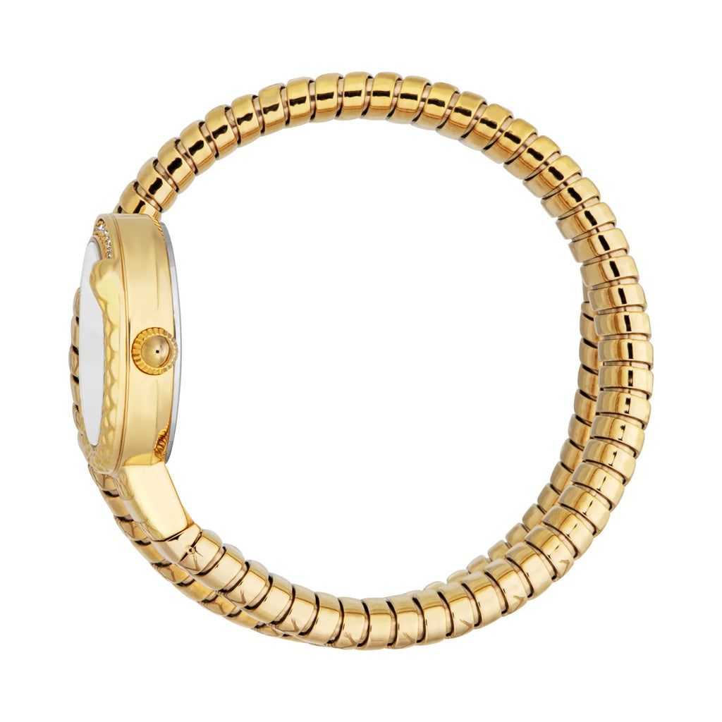 Just Cavalli Cerchio Snake Yellow Gold Silver Grey -korean beauty