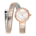 Just Cavalli Cerchio Snake Two Tones RG Silver Grey -korean beauty
