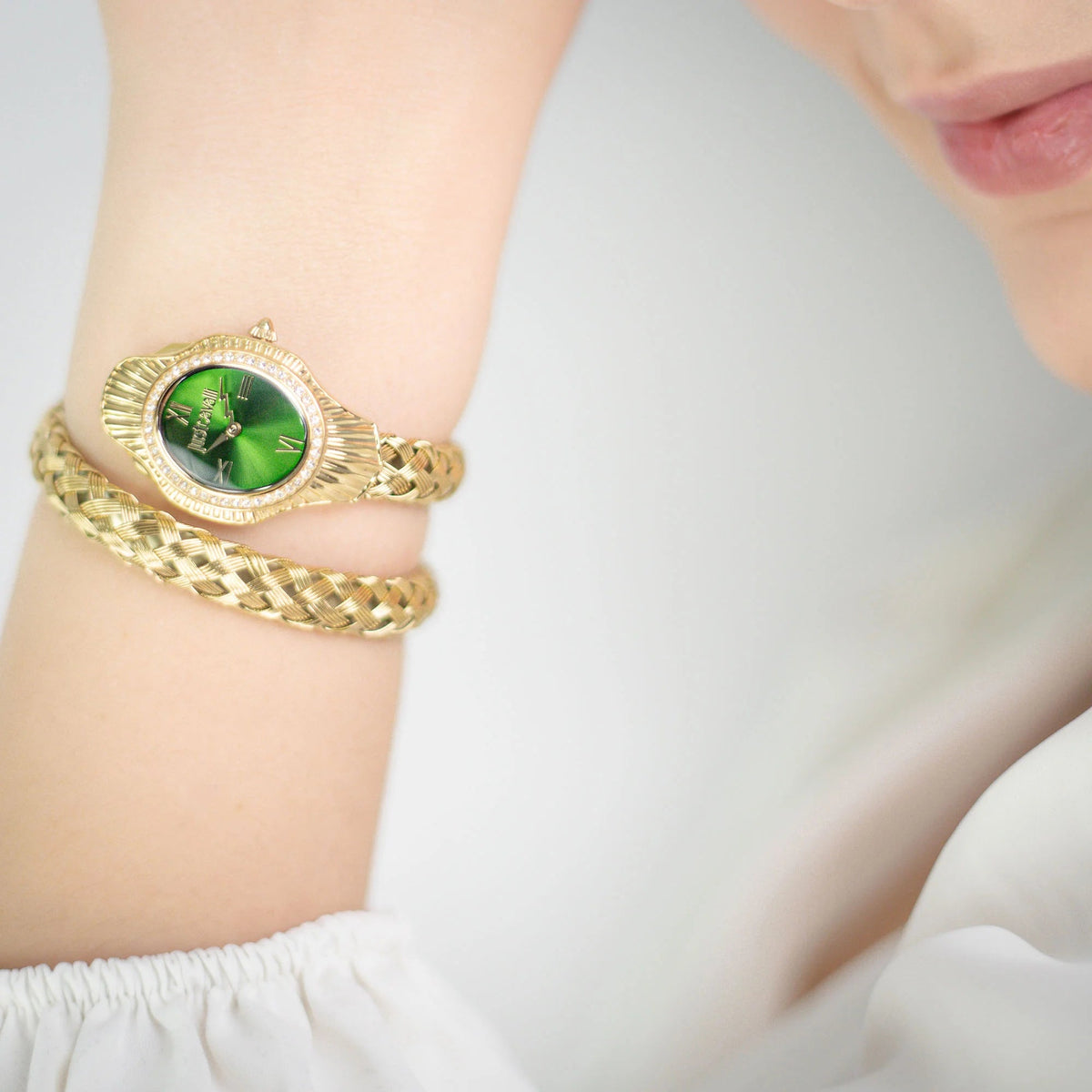 Just Cavalli Twined Yellow Gold Green -korean beauty