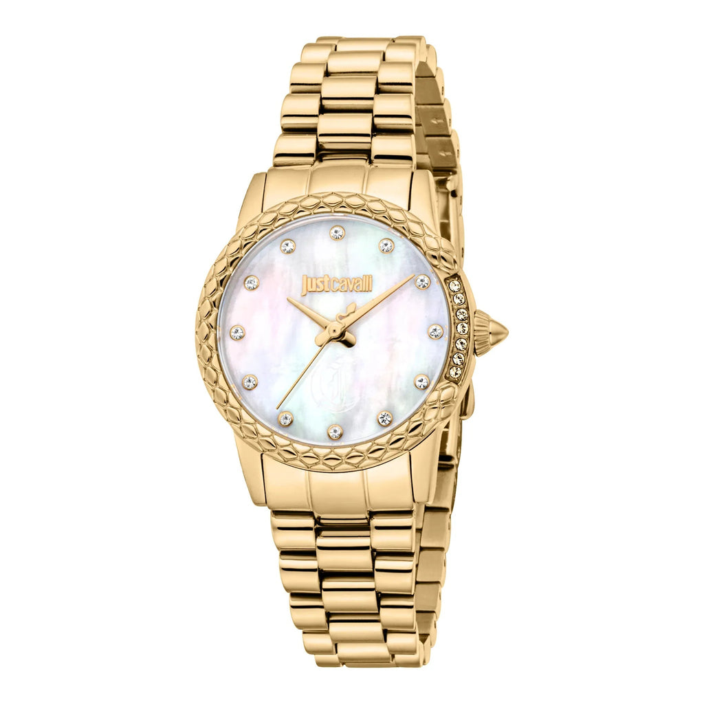Just Cavalli Fiorenza Snake Yellow Gold MOP -korean beauty