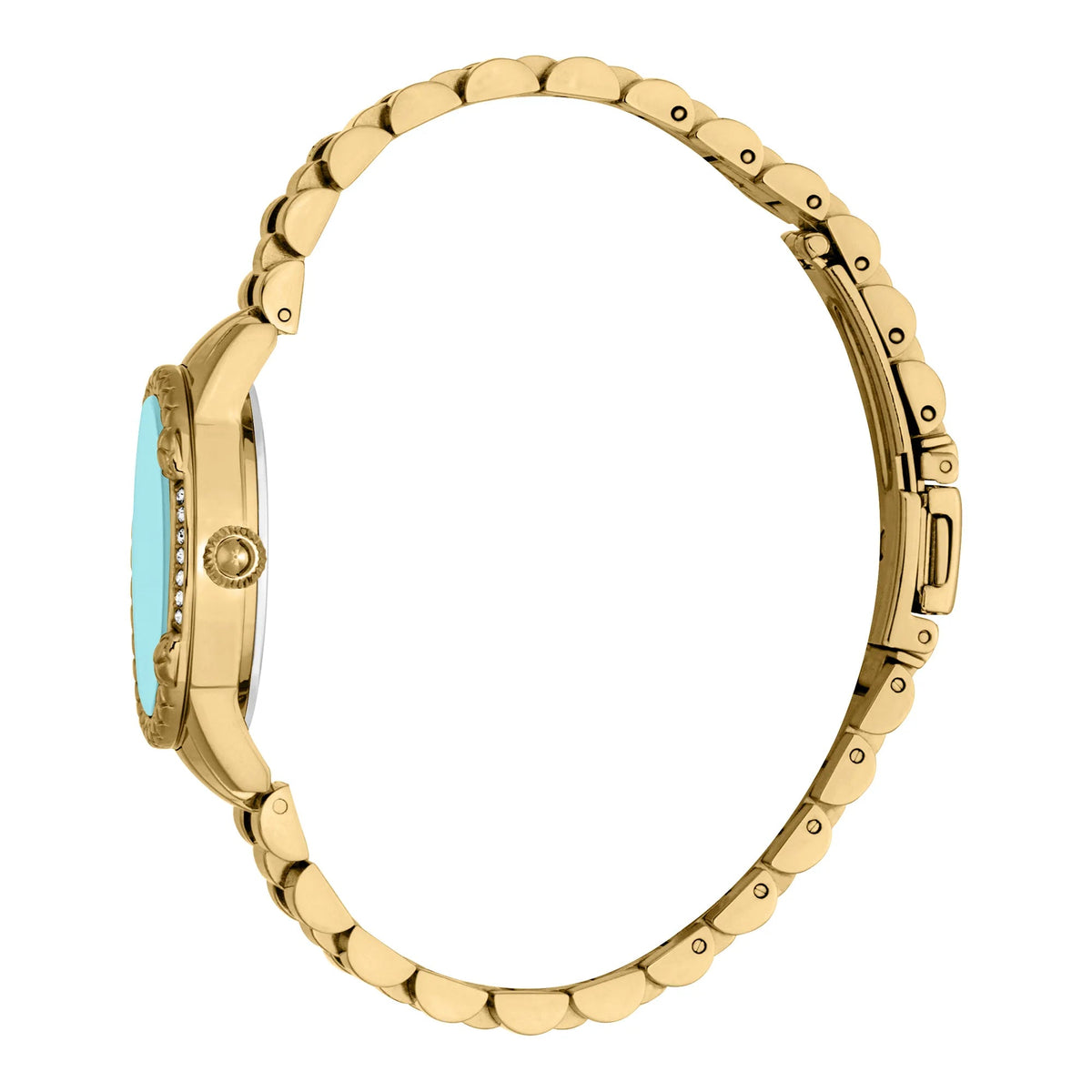 Just Cavalli Fiorenza Snake Yellow Gold Turquoise -korean beauty