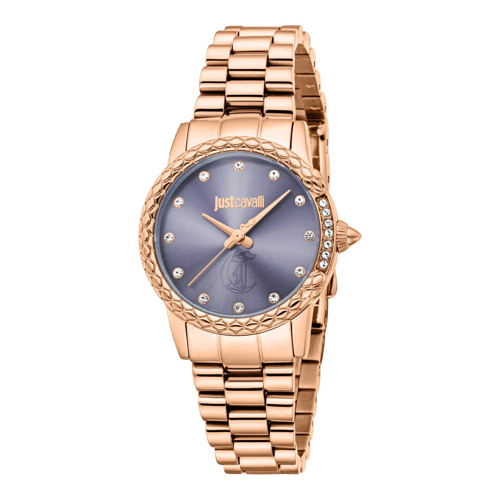Just Cavalli Fiorenza Snake Rose Gold Violet -korean beauty