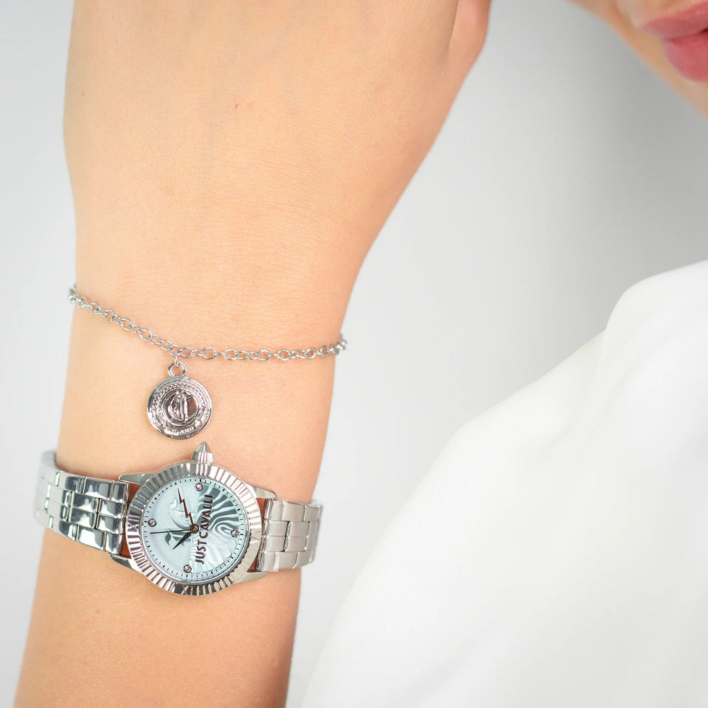 Just Cavalli Mini Raffinata Silver Turquoise -korean beauty