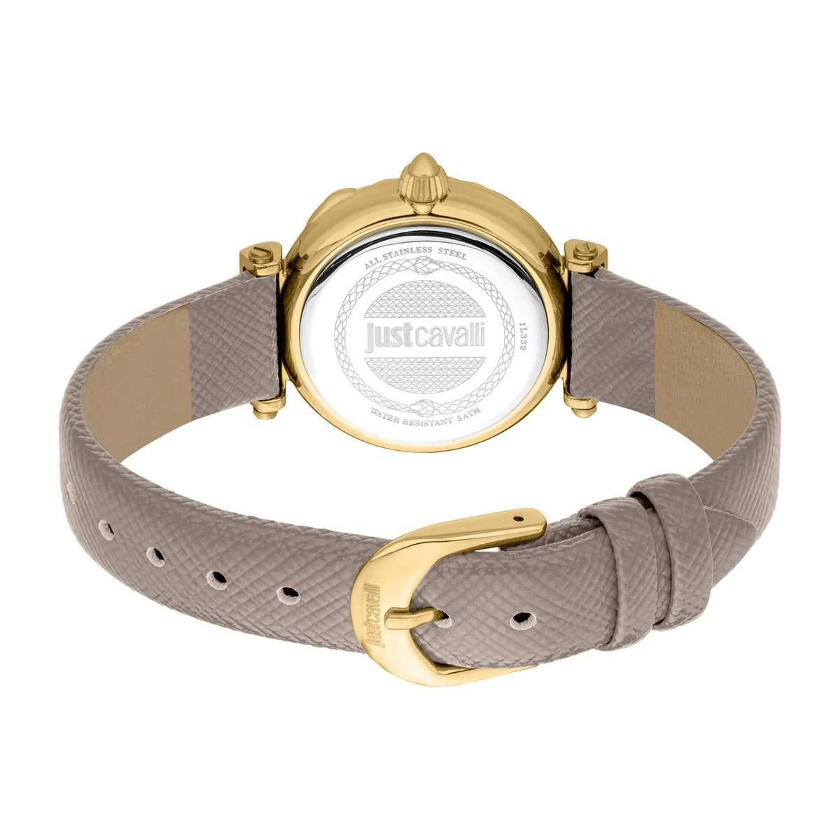 Just Cavalli Curiosa Leather Grey Gold -korean beauty