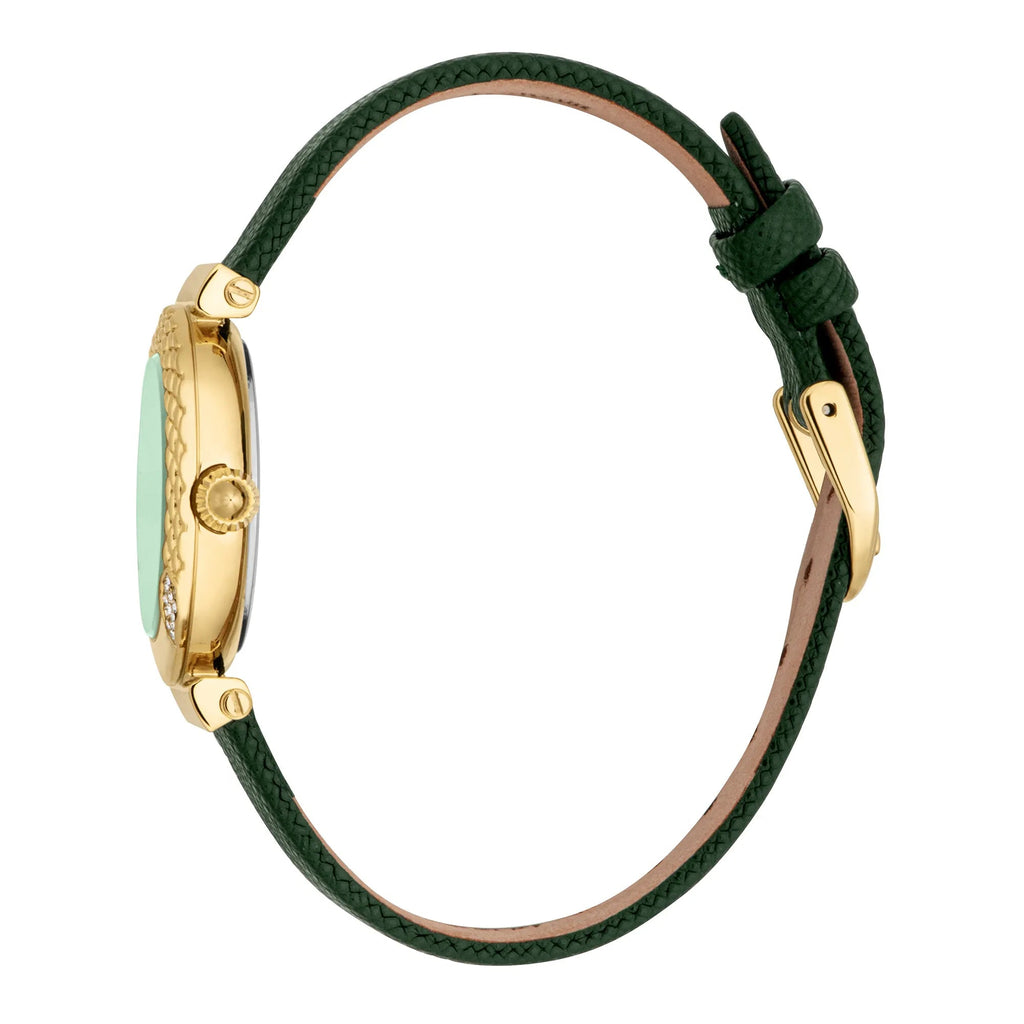 Just Cavalli Mistero Snake Leather Yellow Gold Green -korean beauty