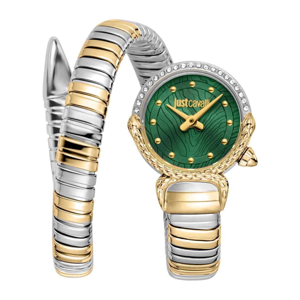 Just Cavalli Radiosa Two Tones YG Silver Green -korean beauty
