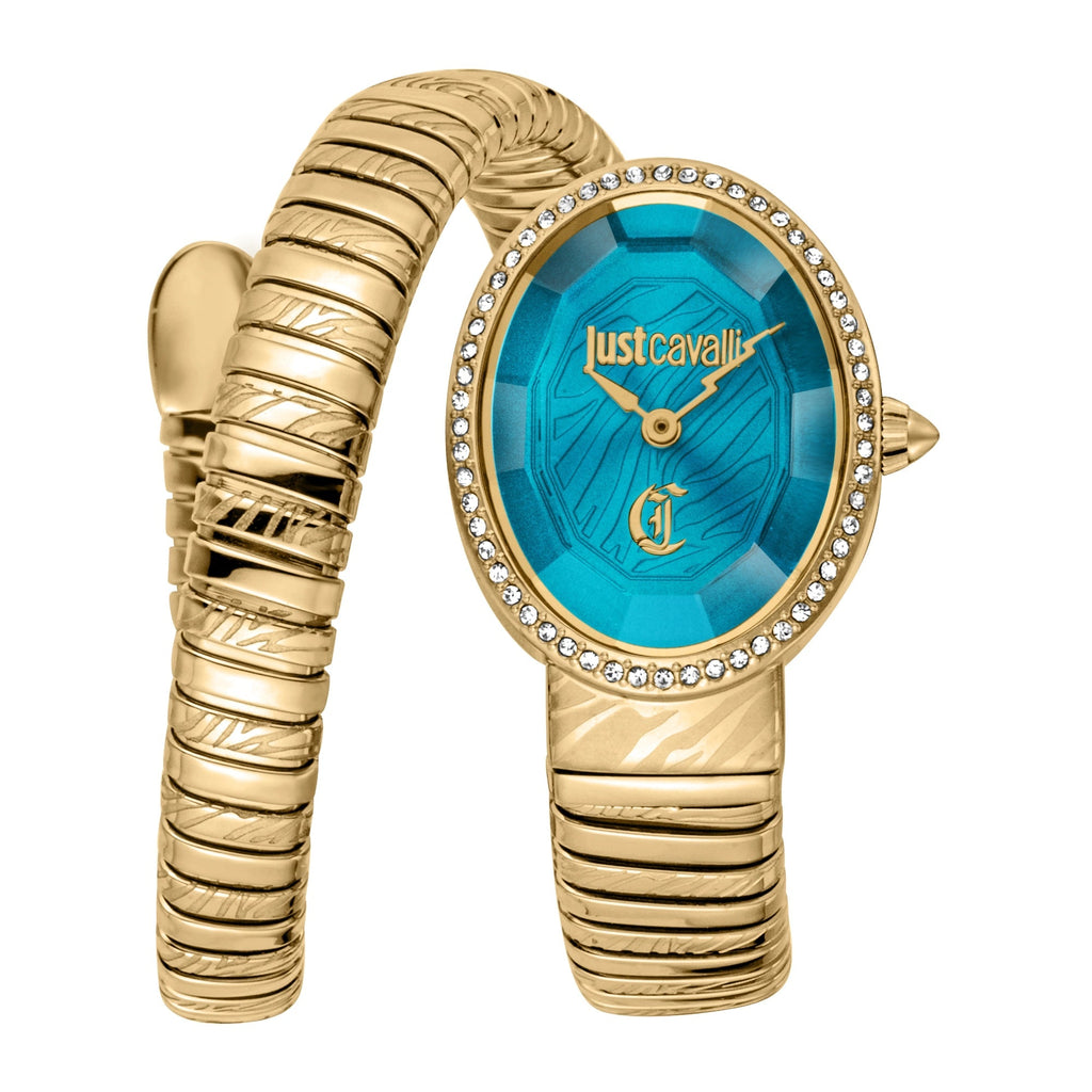 Just Cavalli Velina Yellow Gold Turquoise -korean beauty