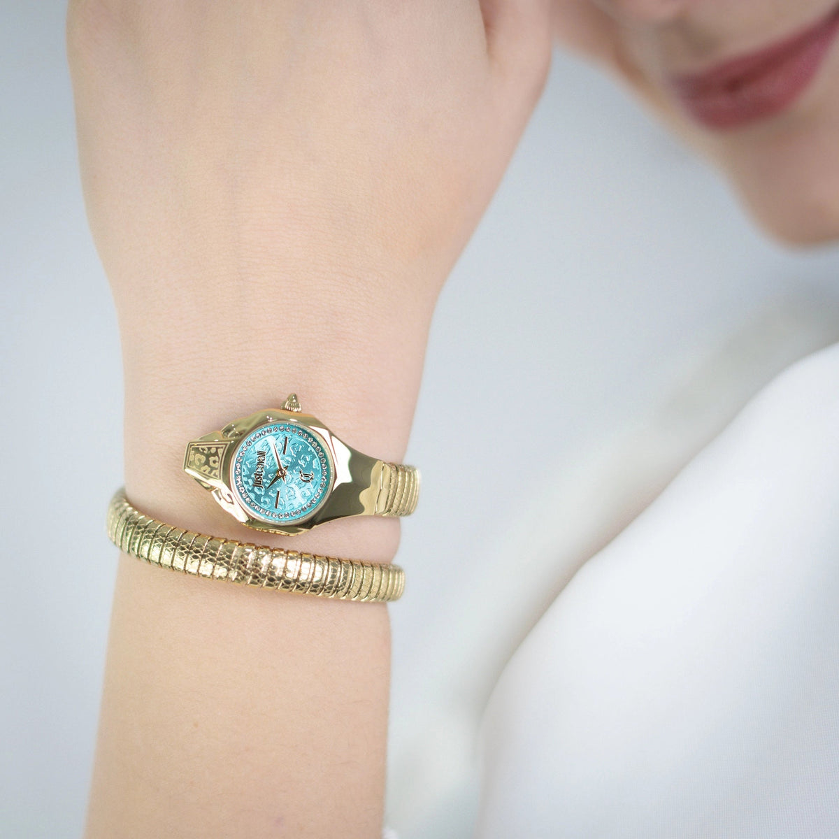 Just Cavalli Fiore Yellow Gold Turquoise -korean beauty