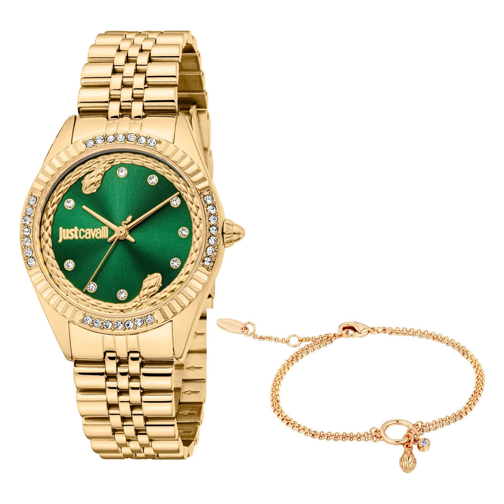 Just Cavalli Vittoria Glam Yellow Gold Green -korean beauty