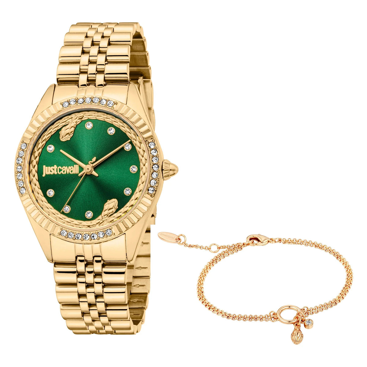 Just Cavalli Vittoria Glam Yellow Gold Green -korean beauty