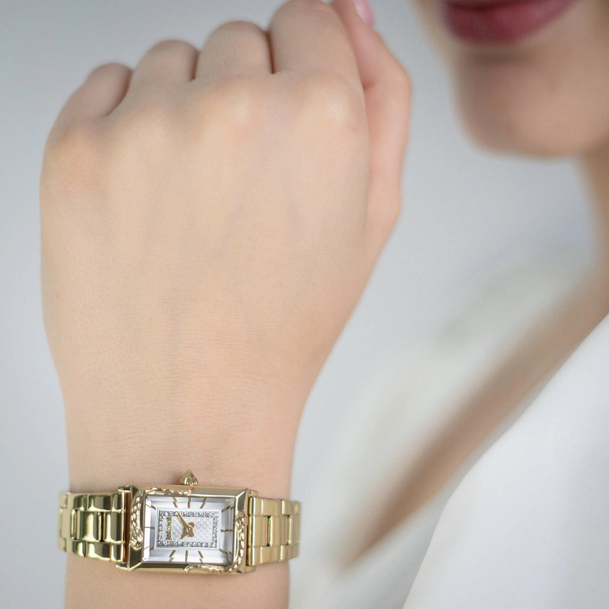 Just Cavalli Dolcezza Snake Yellow Gold Silver -korean beauty