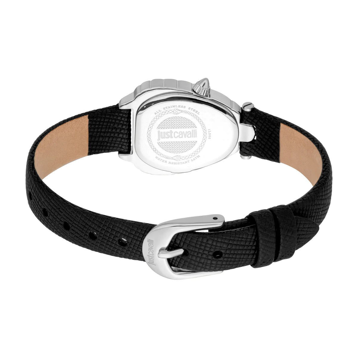 Just Cavalli Perla Leather Black Silver -korean beauty