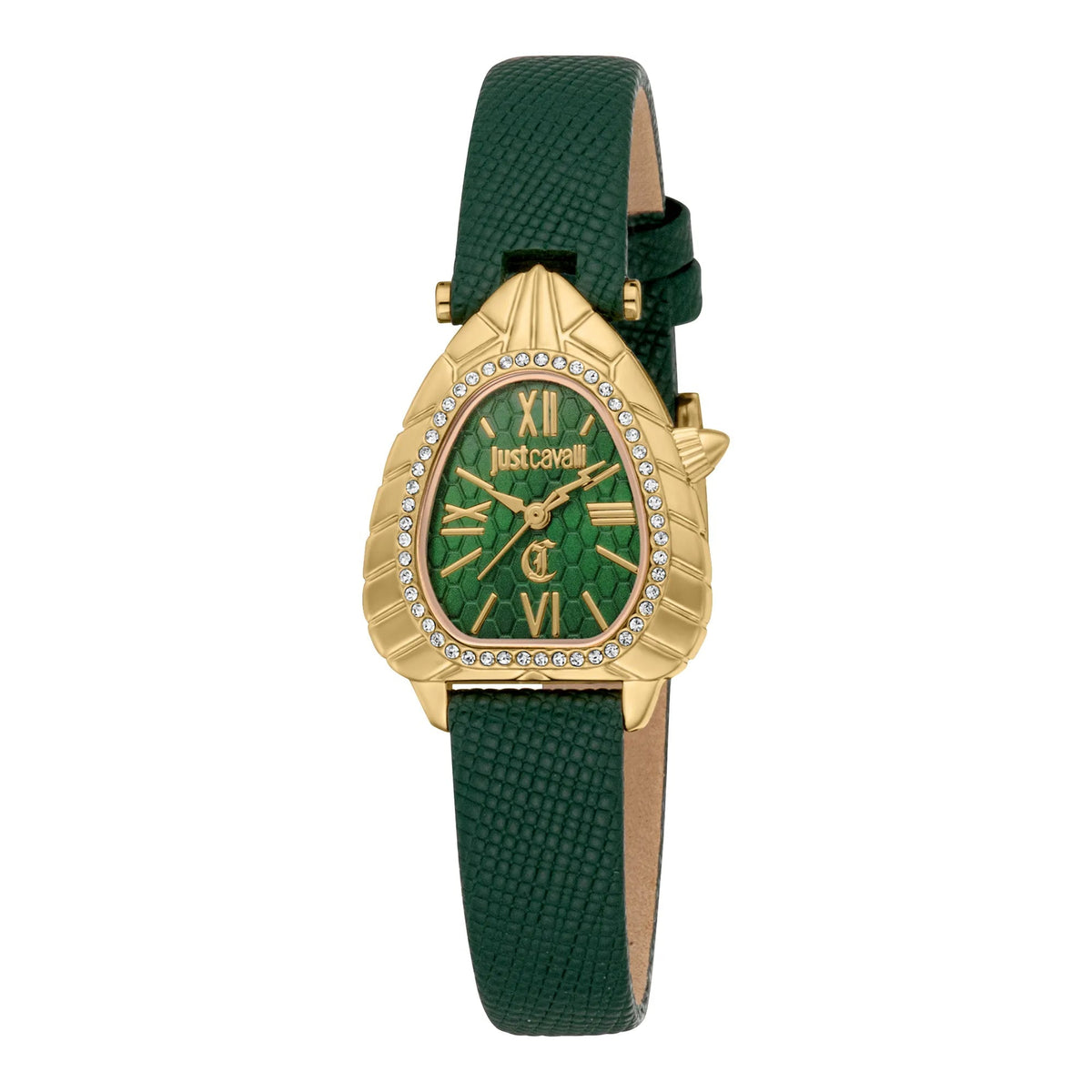 Just Cavalli Perla Leather Green YG -korean beauty