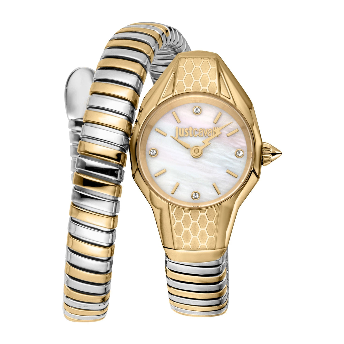 Just Cavalli Vivace Silver Yellow Gold Antique white -korean beauty