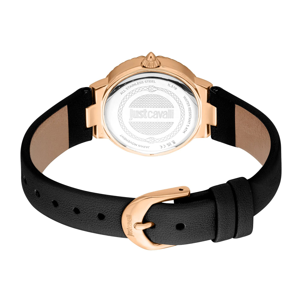 Just Cavalli Primavera Snake Leather Black -korean beauty