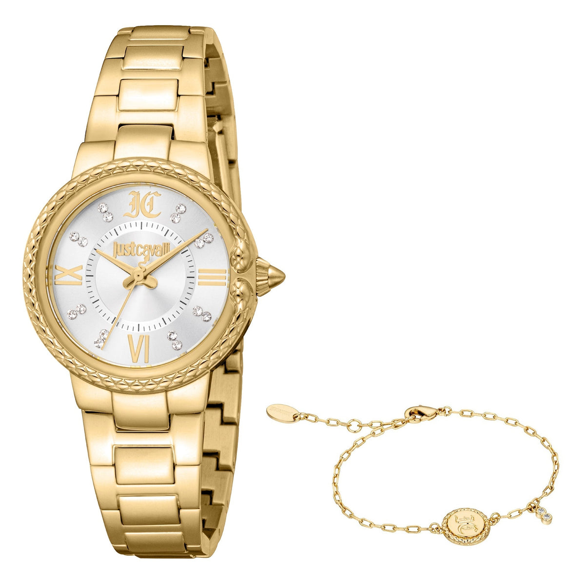 Just Cavalli Primavera Snake Yellow Gold Silver -korean beauty