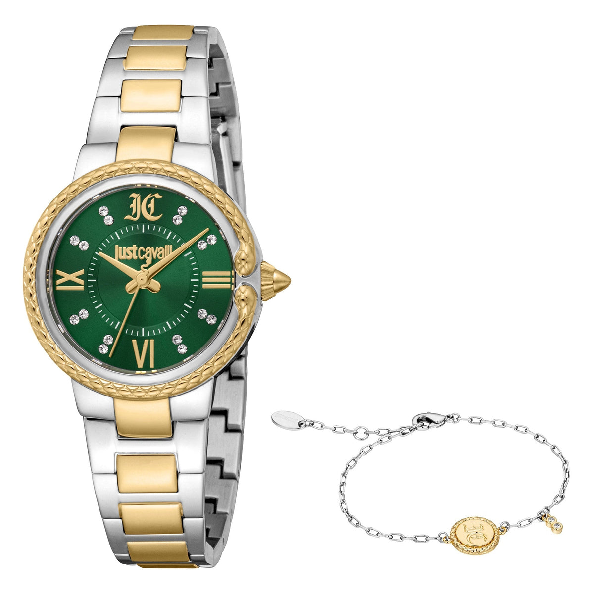 Just Cavalli Primavera Snake Two Tones YG Green -korean beauty