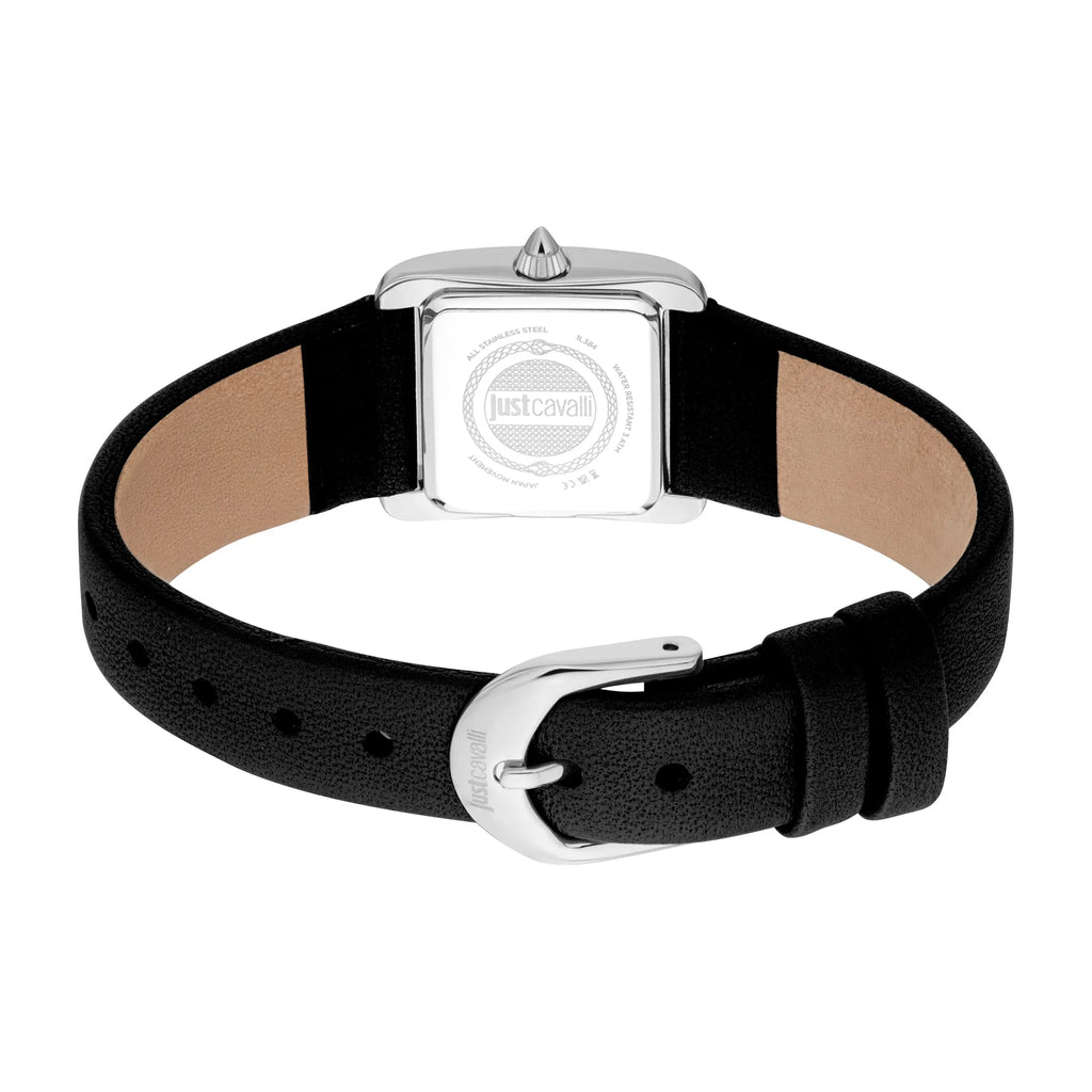 Just Cavalli Sera Leather Black Silver -korean beauty