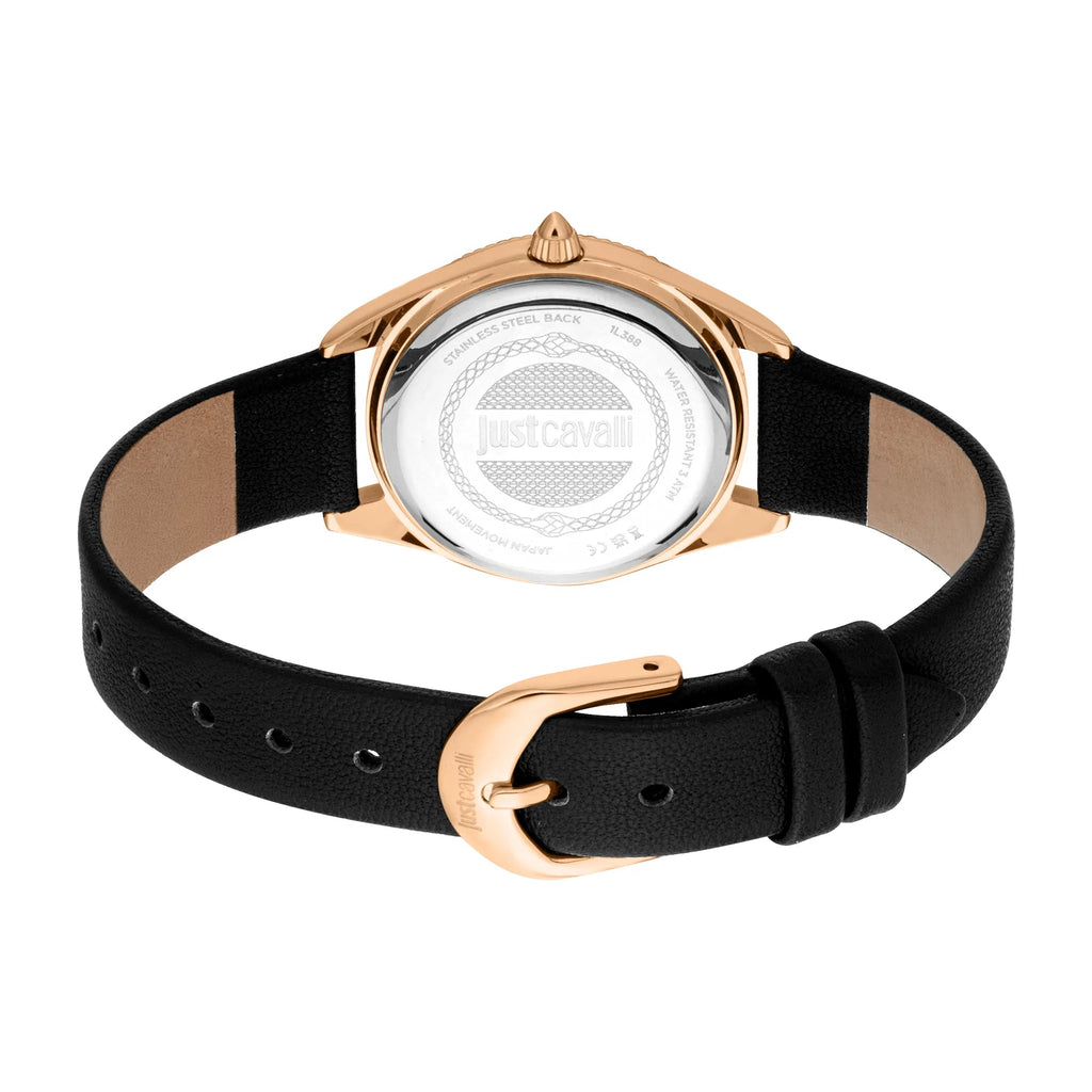 Just Cavalli Amabile Leather Black -korean beauty