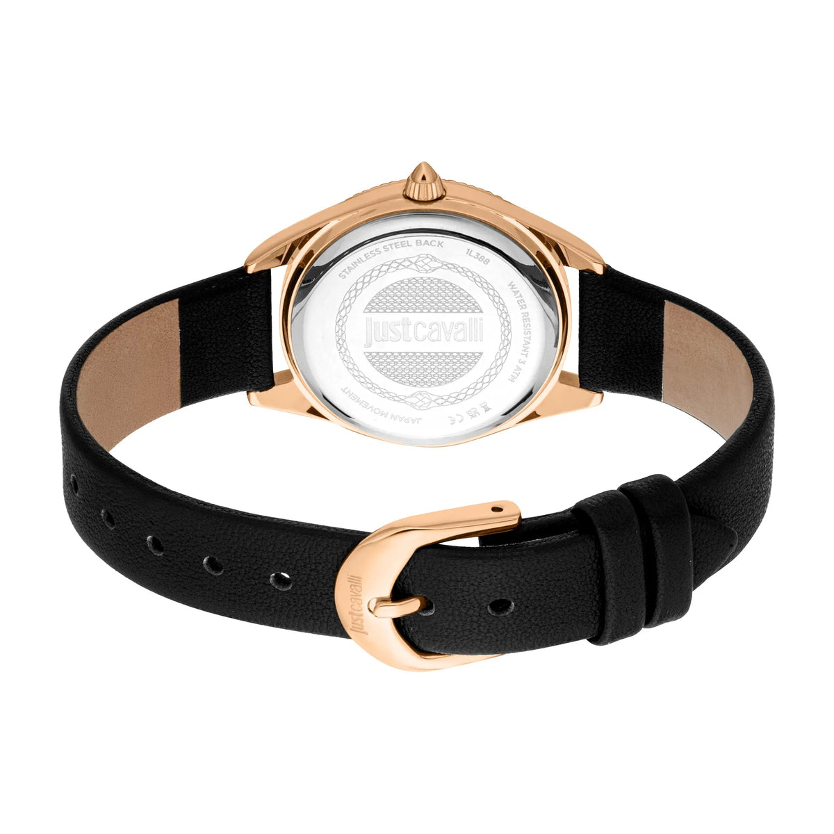 Just Cavalli Amabile Leather Black -korean beauty
