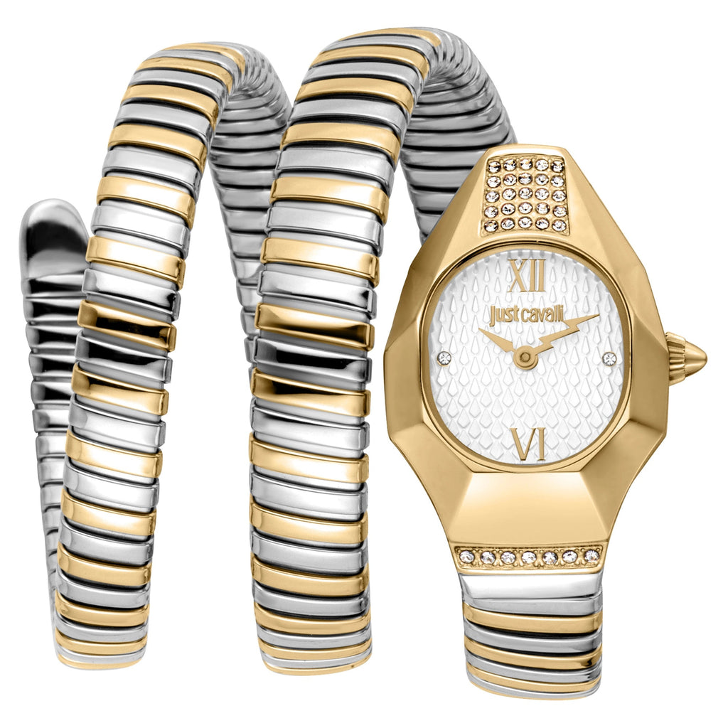 Just Cavalli Lunara Silver Yellow Gold Silver -korean beauty