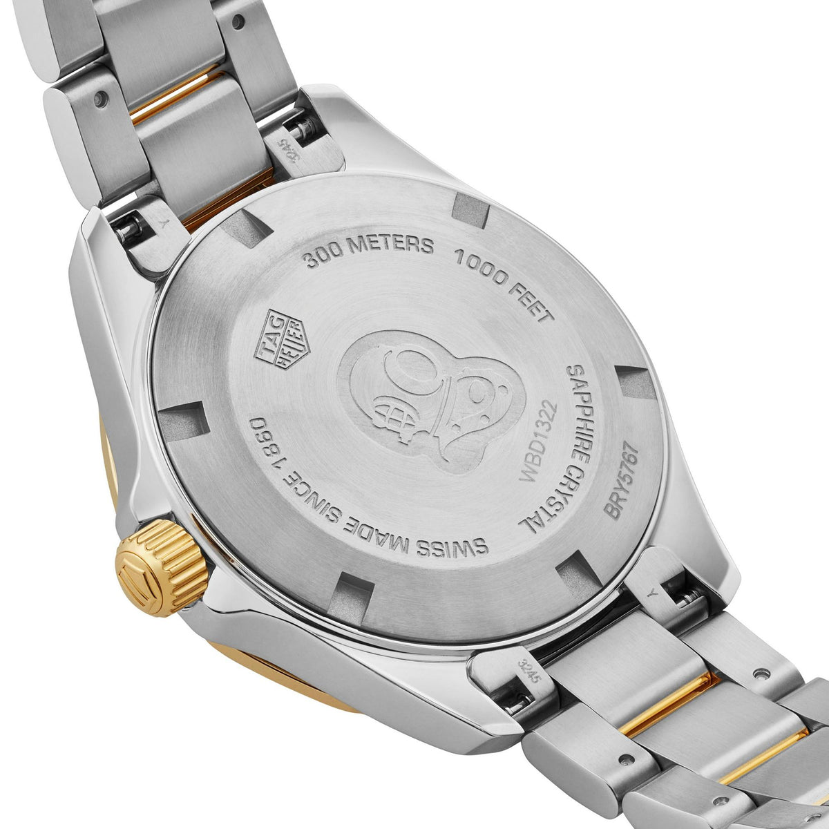 Tag Heuer Aquaracer Stainless Steel And Gold Plated Ladies Watch -korean beauty