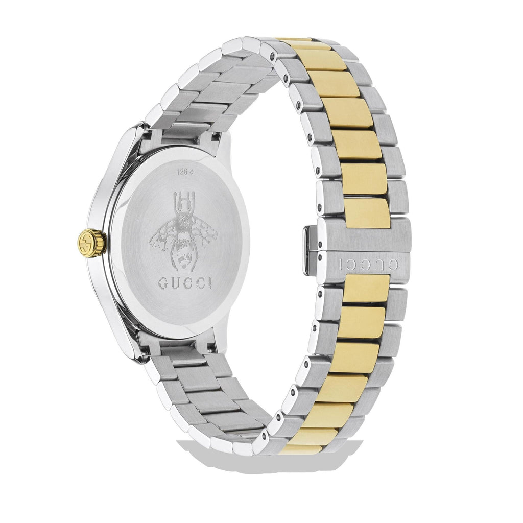 Gucci G Timeless Snake Steel And Gold Pvd Mens Watch Ya1264075 -korean beauty