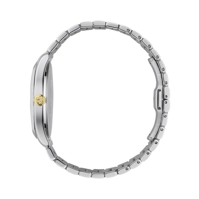 Gucci G Timeless Snake Steel And Gold Pvd Mens Watch Ya1264075 -korean beauty