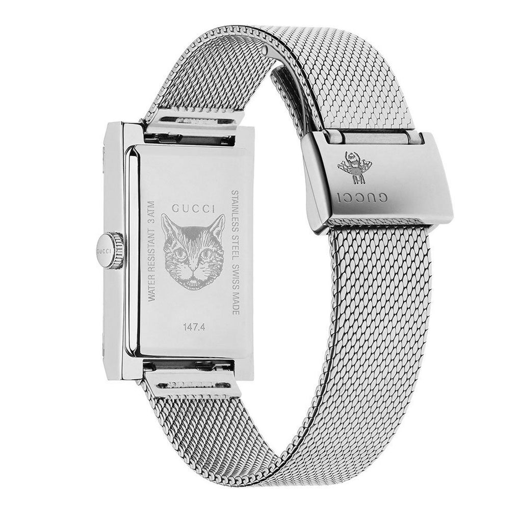 Gucci G Frame Stripe Ladies Watch Ya147401 -korean beauty