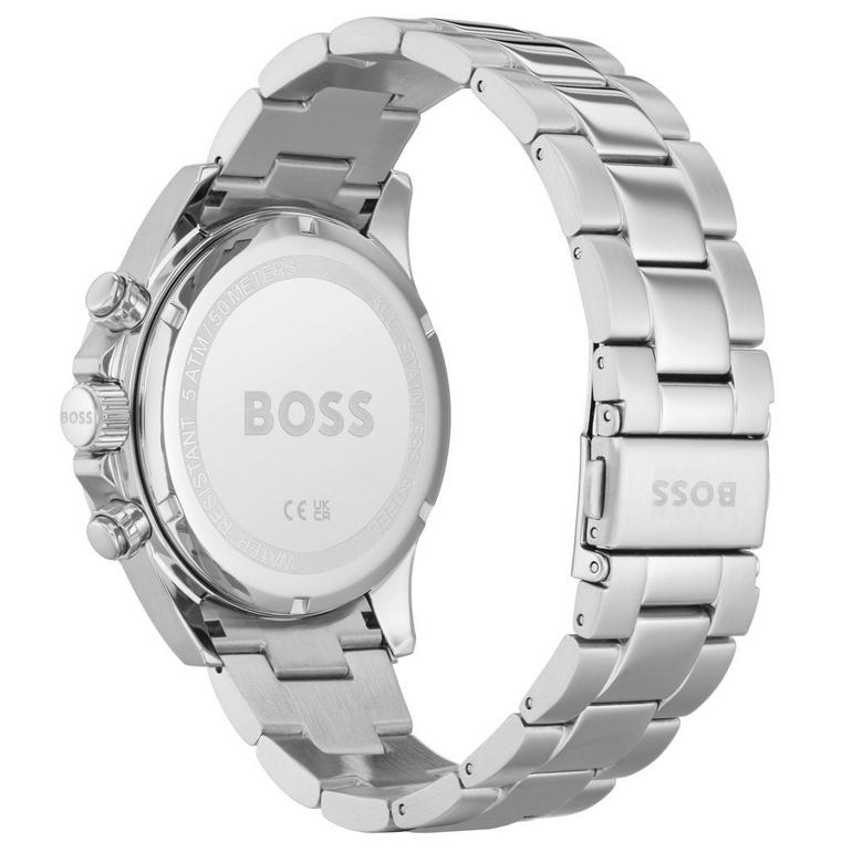 Hugo Boss Mens 1513755 Hero Chronograph Blue Stainless Steel Watch -korean beauty