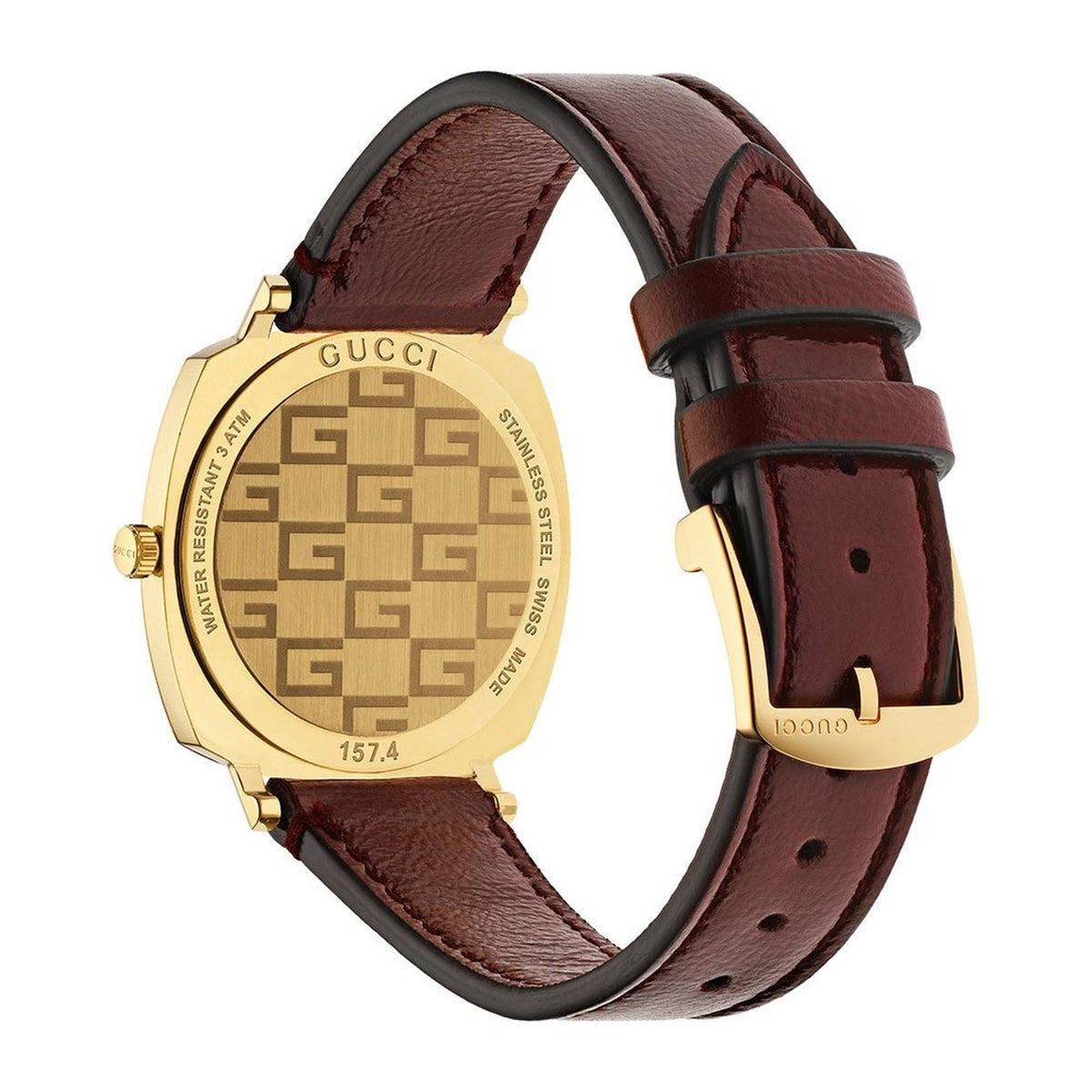Gucci Grip Gold Pvd Watch Ya157405 -korean beauty