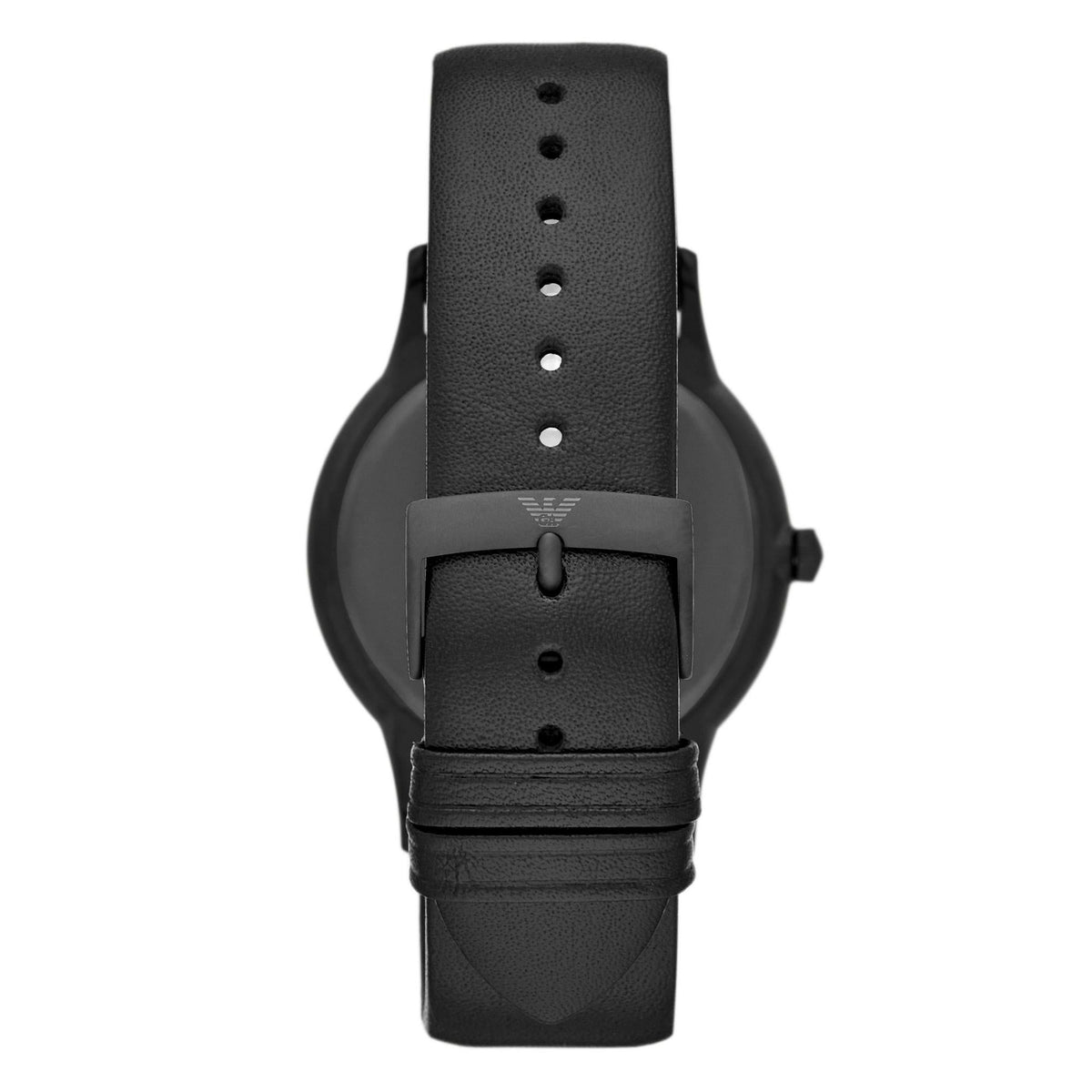 Emporio Armani Mens Ar11276 Black Stainless Steel And Leather Watch -korean beauty
