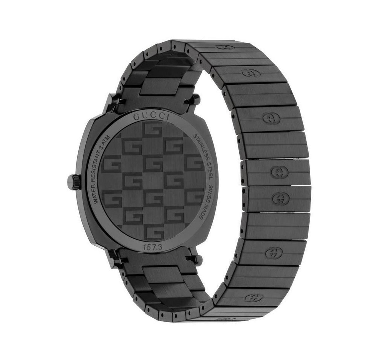 Gucci Gucci Grip Grey Pvd Watch Ya157429 -korean beauty