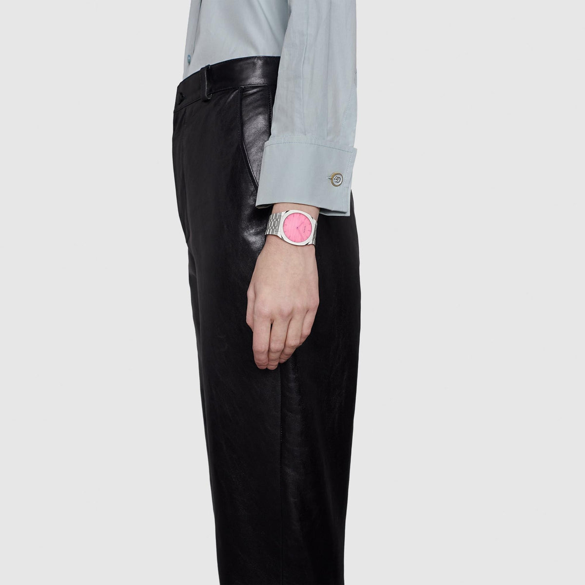 Gucci 25h Watch 38mm In Steel Ya163410 -korean beauty