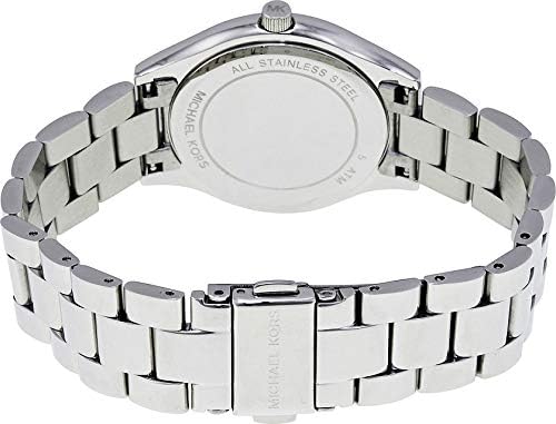 Michael Kors Mk3548 Ladies Mini Slim Runway Silver Watch -korean beauty