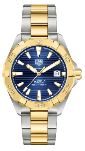Tag Heuer Aquaracer Calibre 5 Blue Dial Two Tone Steel Strap Watch For Women Wbd2120 Bb0930 -korean beauty