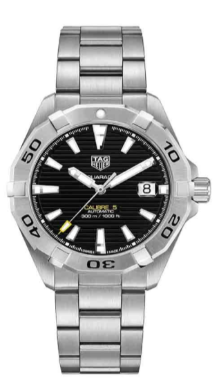 Tag Heuer Aquaracer Automatic Caliber 5 Black Dial Silver Steel Strap Watch For Men Wbd2110 Ba0928 -korean beauty