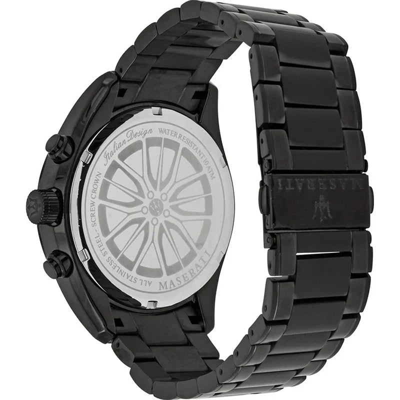 Maserati R8873612002 Traguardo Chrono Mens Black Watch -korean beauty
