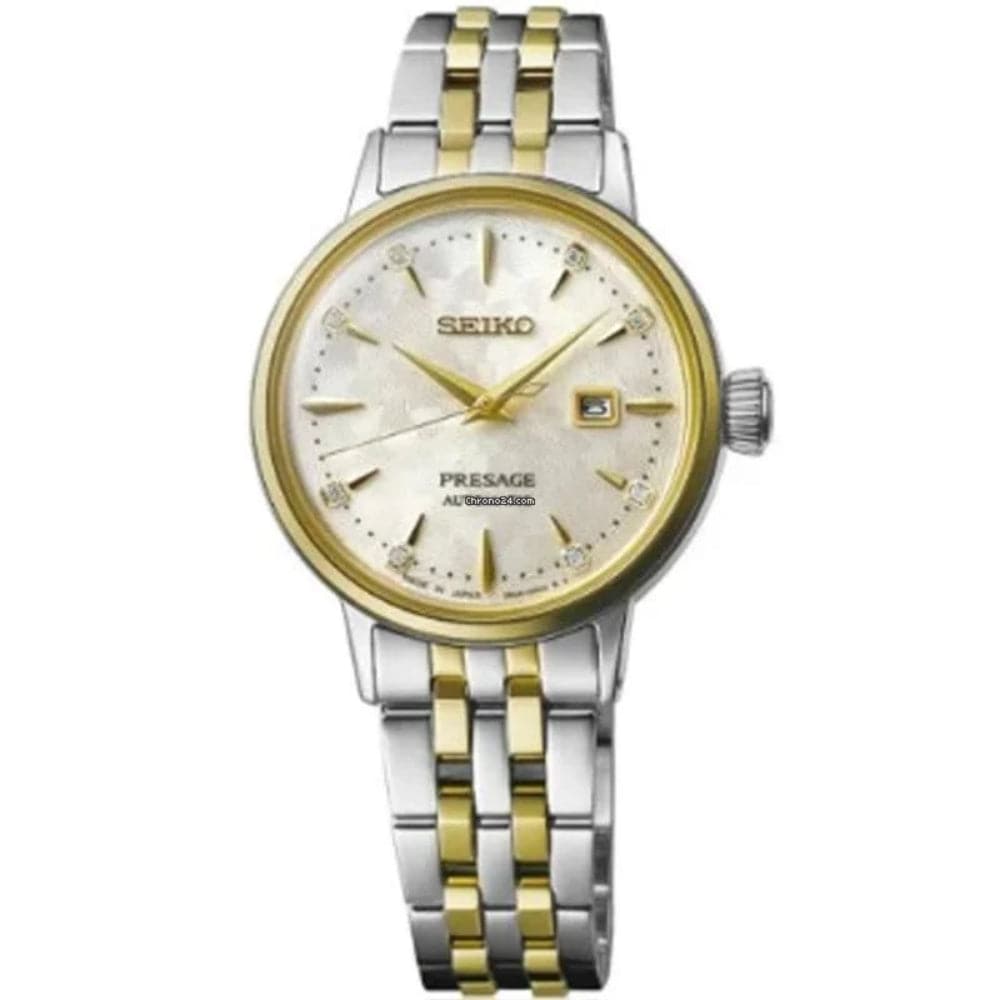 Seiko Two-Tone Stainless Steel Women Watch Sre010J1 -korean beauty