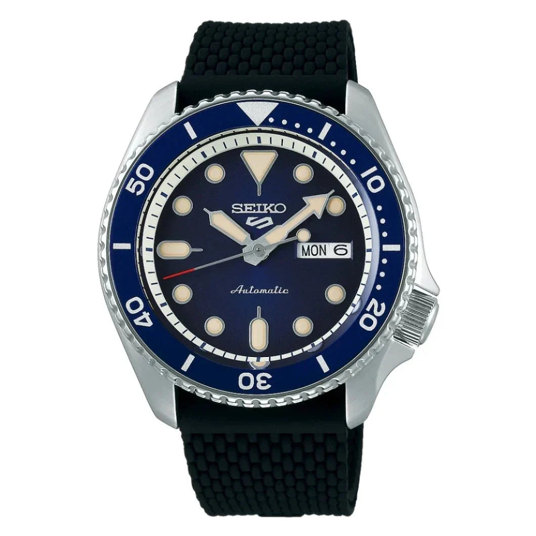 Seiko 5 Sports Auto Mens Blue Watch Srpd71k2 -korean beauty