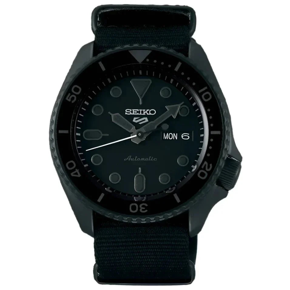 Seiko 5 Sports Auto Mens Black Watch Srpd79k1 -korean beauty