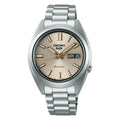 Seiko 5 Automatic Ivory Dial Stainless Steel Men' Watch Srpk91K1 -korean beauty