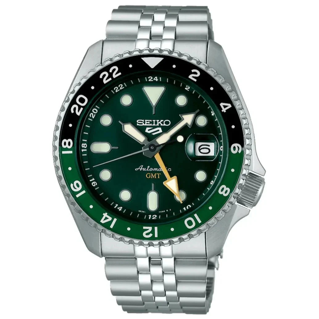Seiko 5 Sports Auto Mens Green Watchssk035k1 -korean beauty