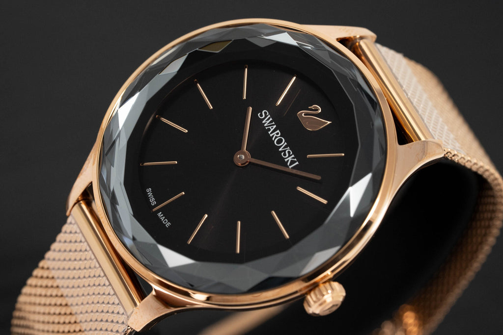 Swarovski Watch Octea Nova Mini Rose Gold Black 5430424 -korean beauty
