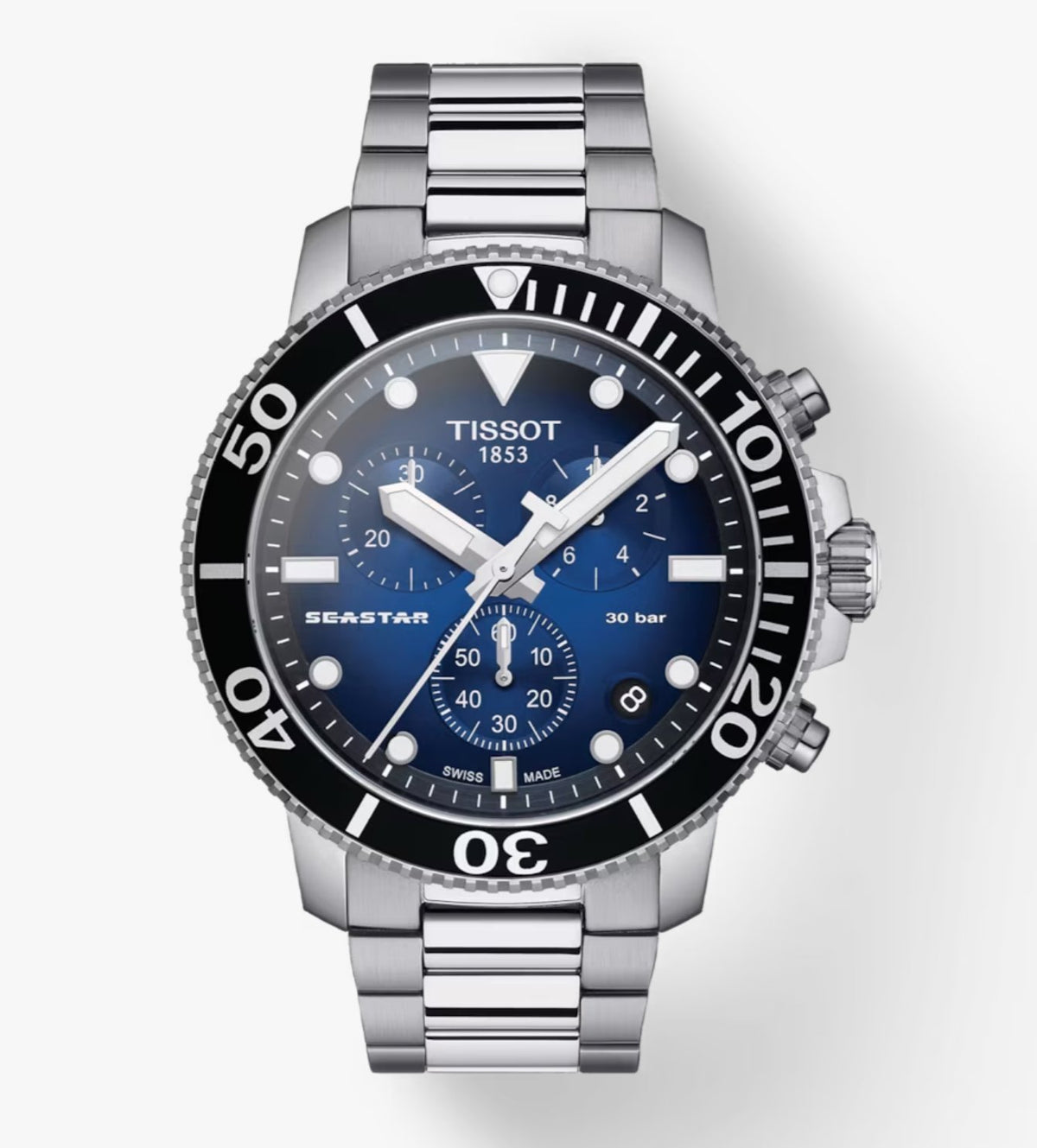 Tissot Chronograph Watch Seastar 1000 Blue T1204171104101 -korean beauty