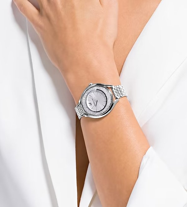 Swarovski Watch Crystalline Aura Silver 5519462 -korean beauty