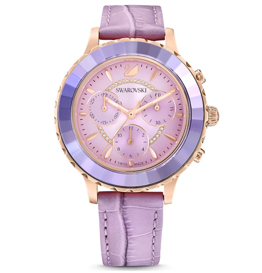 Swarovski Watch Octea Lux Chrono Purple 5632263 -korean beauty