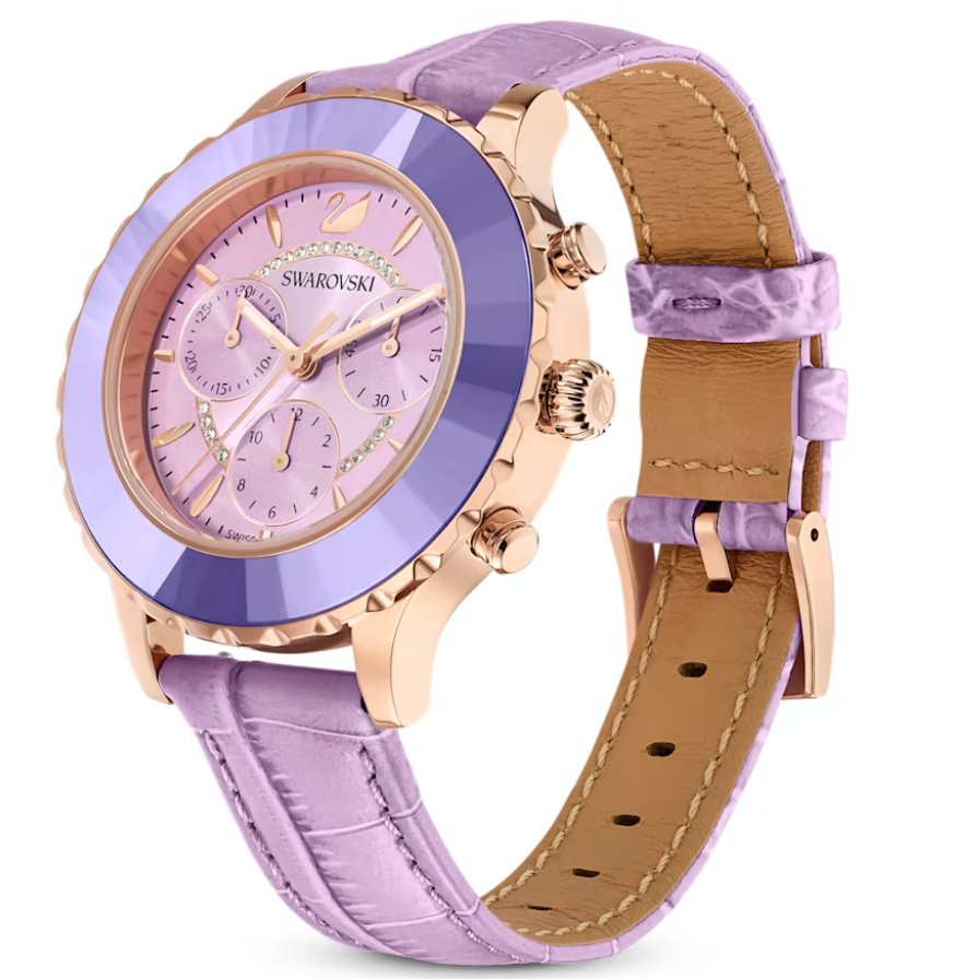 Swarovski Watch Octea Lux Chrono Purple 5632263 -korean beauty